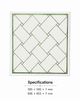 Green Mirror PVC Square Panel Decorative Ceiling Tile Waterproof Interior PVC Ceiling Panel