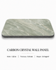 Sage green Carbon Crystal Wall Panel with marble vein surface, premium decorative wall panel for interior design and wall renovation