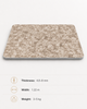 Light beige carbon crystal wall panel with elegant terrazzo texture, angled product view for decorative wall applications