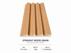 Straight Wood Grain SPC Hollow Wall Panel Waterproof Decorative Interior Wall Cladding