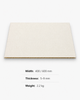 Cream textured PVC wall panel, 400/600 mm width, 5-9 mm thickness, lightweight waterproof hollow core.