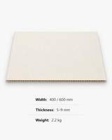 Cream textured PVC wall panel, 400/600 mm width, 5-9 mm thickness, lightweight waterproof hollow core.