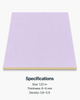 Soft lavender anti-collision plate wall protection panel, 1.22 m size, 6–9 mm thickness, decorative finish