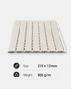 Light wood grain Bamboo-Wood Fiber Acoustic Slat Panel 210×12mm decorative sound absorbing wall panel