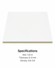 White anti-collision plate wall protection panel, 1.22 m size, 6–9 mm thickness, impact-resistant decorative board
