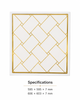 Gold Mirror PVC Square Panel Luxury Ceiling Decoration Waterproof PVC Ceiling Tile 595x595mm