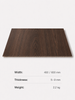 Dark Walnut PVC Wall Panel with wood grain surface for modern interior wall decoration