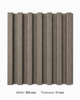 Gray Grille Wall Panel Decorative Interior Fluted Wall Panel 150x17mm